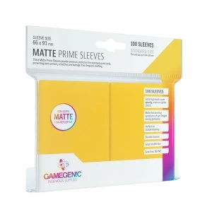 Image of Gamegenic Matte Prime Yellow - 100 Sleeves