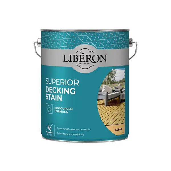 Image of Liberon Superior Decking Stain LIB126129 Colour: Clear