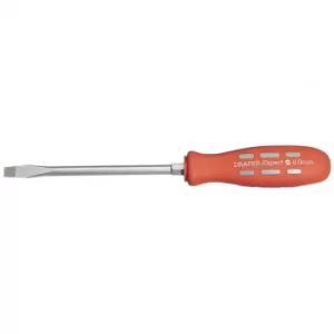 Image of Draper Plain Slot Flared Tip Mechanics Screwdriver (150mm x 8mm) Sold Loose