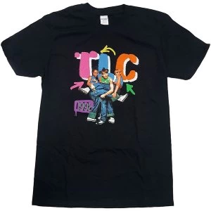 Image of TLC - Kicking Group Unisex Medium T-Shirt - Black