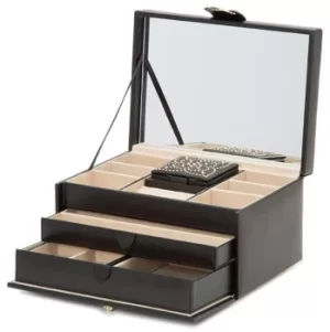 Image of WOLF Jewellery Box Marrakesh Medium Black