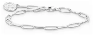 Image of Thomas Sabo X0286-007-21-L15 Charm Bracelet With Shimmering Jewellery