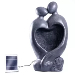 Image of Streetwize Carved Lovers Solar Water Feature