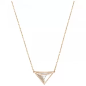 Image of Ladies Swarovski Rose Gold Plated Hillock Necklace