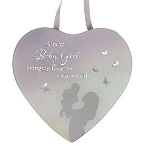 Image of Reflections Of The Heart Baby Girl Plaque