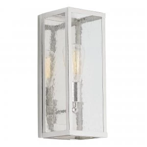 Image of 1 Light Indoor Candle Wall Light Polished Nickel, E27