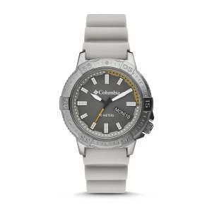 Image of Peak Patrol Grey 3-Hand Day Date Khaki Silicone Watch