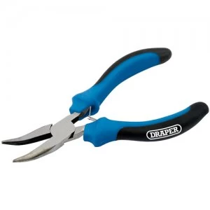 Image of Draper Soft Grip Bent Nose Mini Pliers