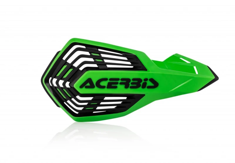 Image of 0024296.377 - Acerbis X-Future Hand Guards - Green/ Black 0024296.377