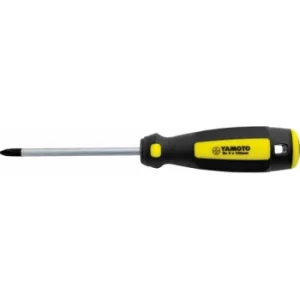 Image of Yamoto Tri-line Phillips Screwdriver, NO.2 Phillips Tip, 150MM Blade