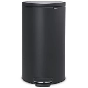 Image of Brabantia FlatBack+ Space Saving Pedal Bin 30 Litre Mineral Infinite Grey