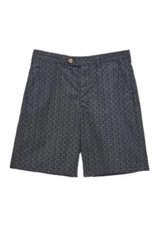 Image of Mens French Connection Kast Tile Twill Shorts Green