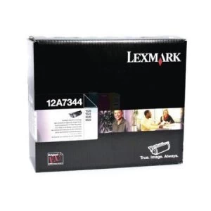 Image of Lexmark 12A7344 Black Laser Toner Ink Cartridge
