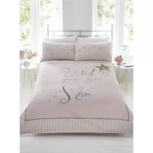 Image of Wish Upon a Star - Pink - Duvet Cover Set - Single