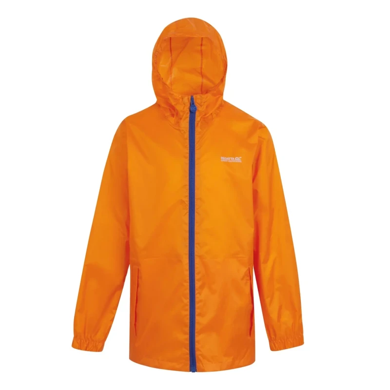 Image of Regatta Kids Pack It Waterproof Shell Tangerine