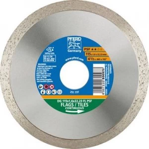 Image of Diamond cutting disc DG 115 x 1.6 x22.23 FL PSF PFERD 68000011 Diameter 115mm