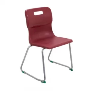 Image of TC Office Titan Skid Base Chair Size 5, Burgundy