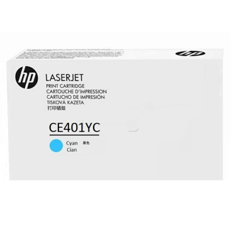 Image of HP CE401YC/507A Toner cartridge cyan extra High-Capacity Contract. 7.8