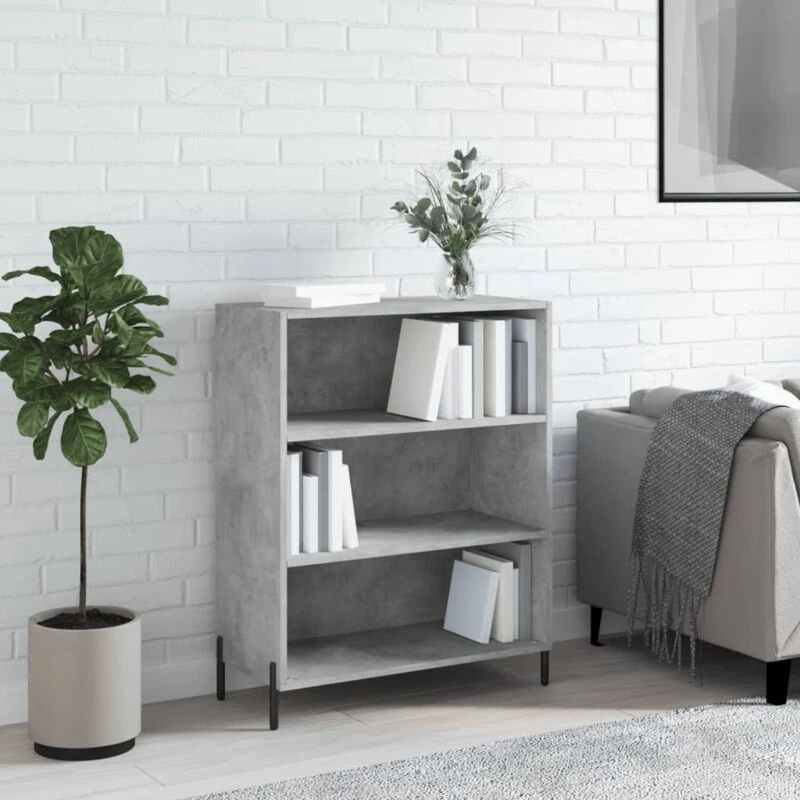 Image of VIDAXL Shelf Cabinet Concrete Grey 69.5x32.5x90cm Engineered Wood Vidaxl 8720845866594