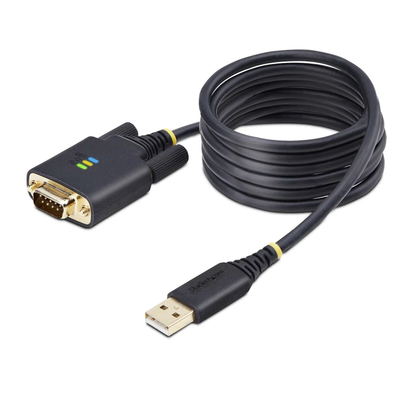Image of StarTech 2m USB to RS232 Black Serial Adapter 8ST10446440 EXR8ST10446440