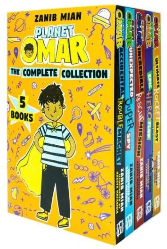 Image of Planet Omar Series by Zanib Mian 5 Books Collection Box Set (Accidental Trouble Magnet, Unexpected Super Spy) Zanib Mian Books