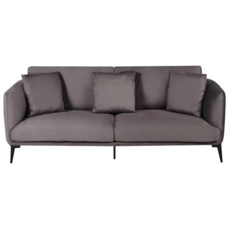 Image of Beliani Sofa 3 Seater Bodum Velvet Taupe