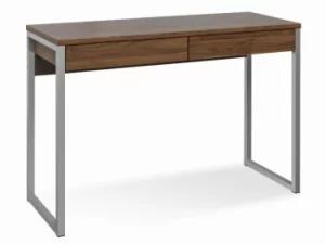 Image of Furniture To Go Function Plus Walnut 2 Drawer Desk Flat Packed