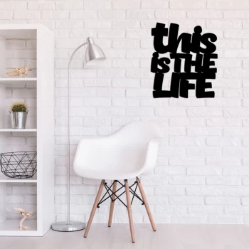 Image of Life - Black Decorative Wooden Wall Accessory