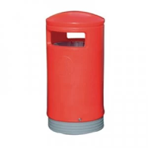 Image of Slingsby Outdoor Hooded Top Bin 75 Litre Red 321773