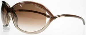Image of Tom Ford Jennifer Sunglasses Brown Gradient 38F 61mm