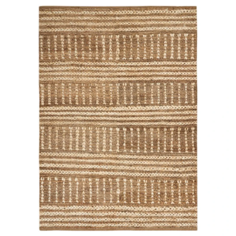 Image of Beliani Rug Kamberli Beige 160 X 230 Cm Jute