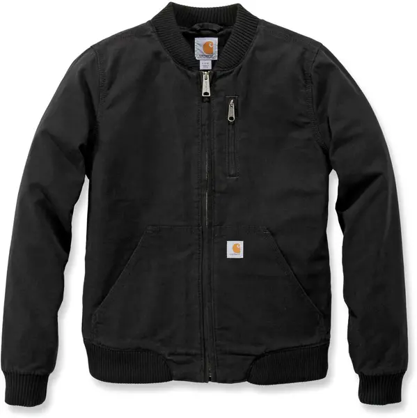 Image of Carhartt Crawford Womens Bomber Jacket, black, Size M