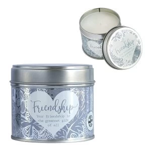 Image of Said With Sentiment Friendship Scented Candle Tin