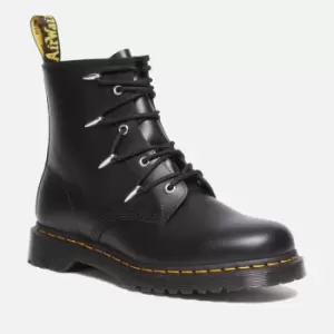 Image of Dr. Martens Womens 1460 Leather 8-Eye Boots - Black - UK 6