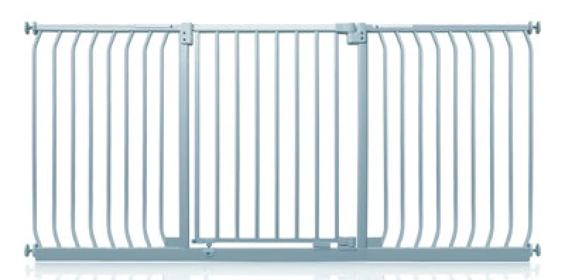 Image of Safetots Elite Pressure Safety Gate, 188Cm - 197Cm, Matt Grey, Pressure Fit Stair Gate