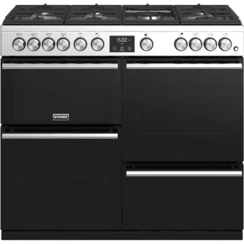 Image of Stoves Precision DX S1000G 100cm Gas Range Cooker with Electric Grill - Stainless Steel - A/A/A+ Rated