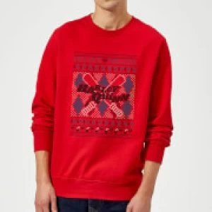 Image of Harley Quinn Christmas Sweatshirt - Red - S