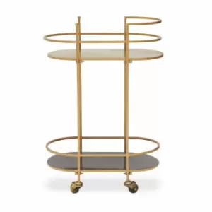 Image of Interiors By Ph Drinks Trolley Grey Enamel