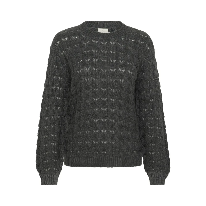 Image of Kaffe Womens knitted sweater KAFFE Elena Noir Female S