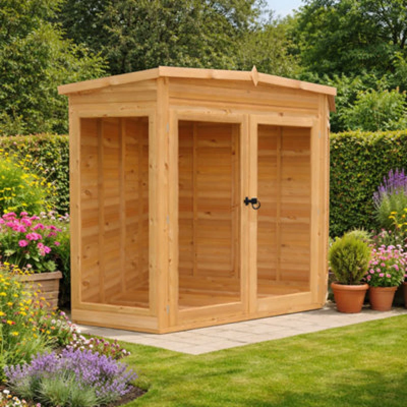 Image of Shire Barclay Summerhouse, Hexagonal Design, 6X6 With Double Doors