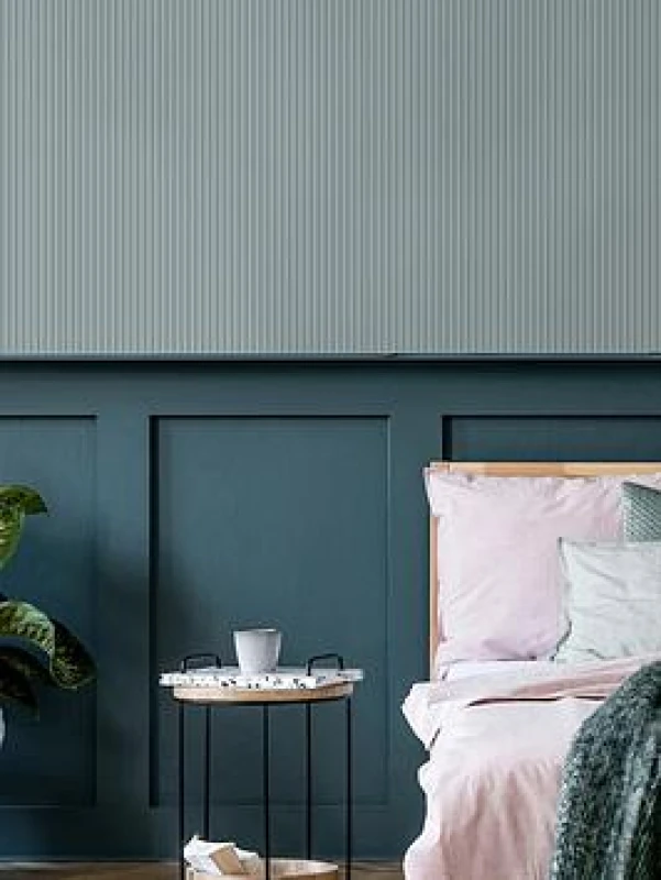 Image of SUPERFRESCO COLOURS TACTILE PINSTRIPE Duck Egg WALLPAPER, Blue 125103
