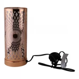 Image of Kaleidoscope Design Colour Changing LED Lamp & Aroma Diffuser in Rose Gold