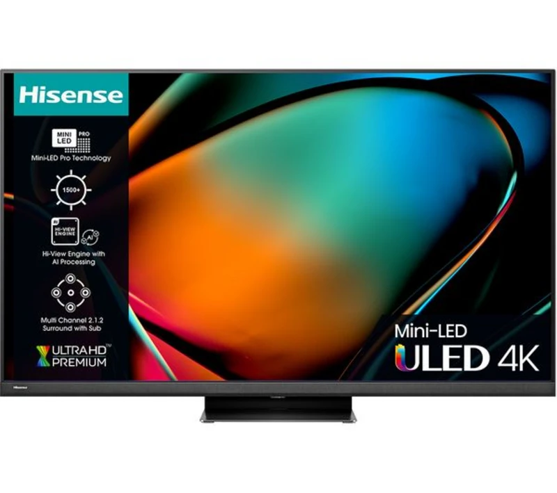 Image of Hisense 55" 55U86KQTUK Smart 4K Ultra HD Mini LED TV