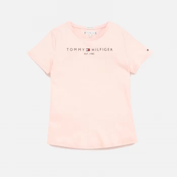 Image of Tommy Hilfiger Girls Essential T-Shirt - Delicate Pink - 10 Years