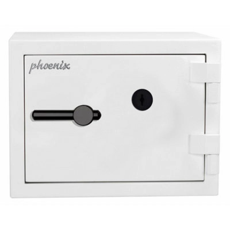 Image of Phoenix Safe Company Phoenix Fortress Ss1452K Security Safe In Scratch-Resistant White Paint With Double-Bitted Key Lock