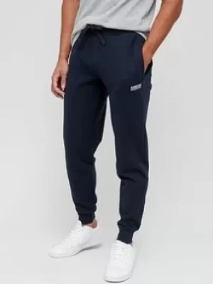 Image of Barbour International Fleece Joggers, Navy, Size L, Men