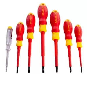 Image of Stanley STHT60033-0 VDE Insulated Screwdriver Set (7 Piece)