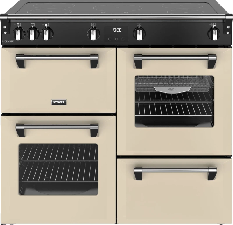 Image of Stoves Richmond 100Ei TCH 100cm Electric Range Cooker with Induction Hob - Cream - A/A/A Rated