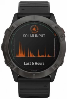 Image of Garmin Fenix 6X Pro Solar Titanium DLC Mens Watch