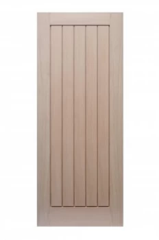 Image of Wickes Geneva Internal 5 Panel Oak Veneer Cottage Fire Door - 1981 x 686mm